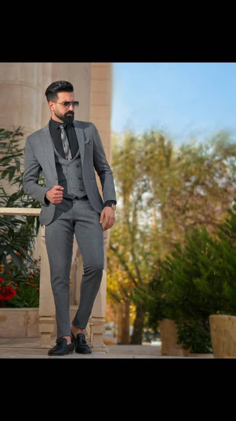 ست سه تیکه کت شلوار جلیقه کاردین پلاس مدل 220
